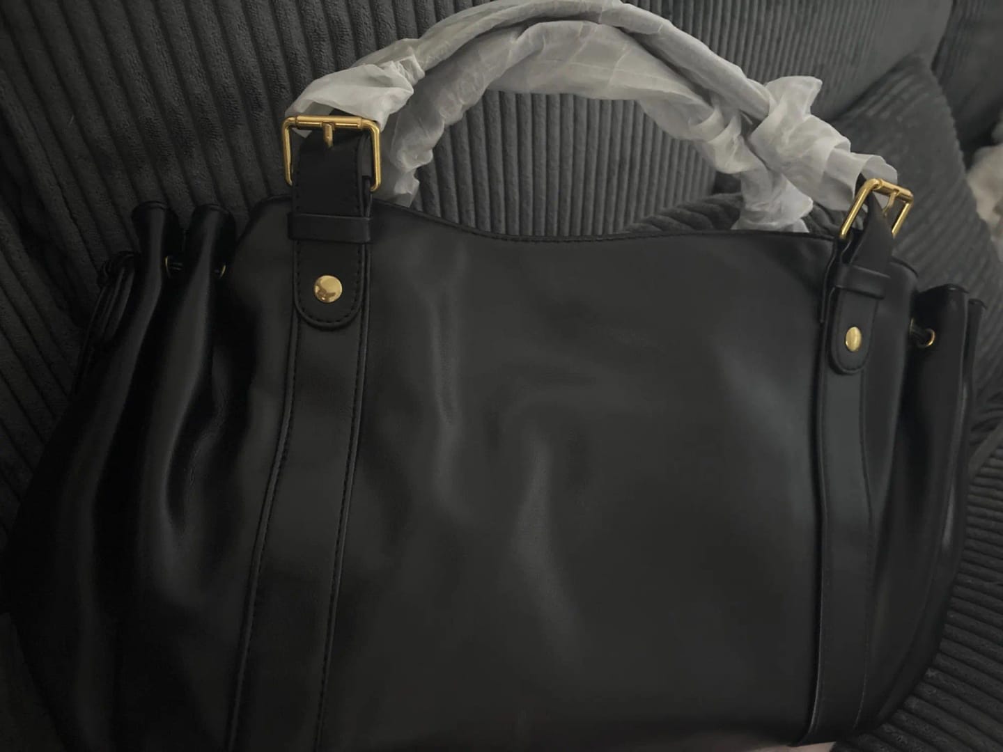 Customer photo review of ELAE - Sac à Main en Cuir Finitions Dorées