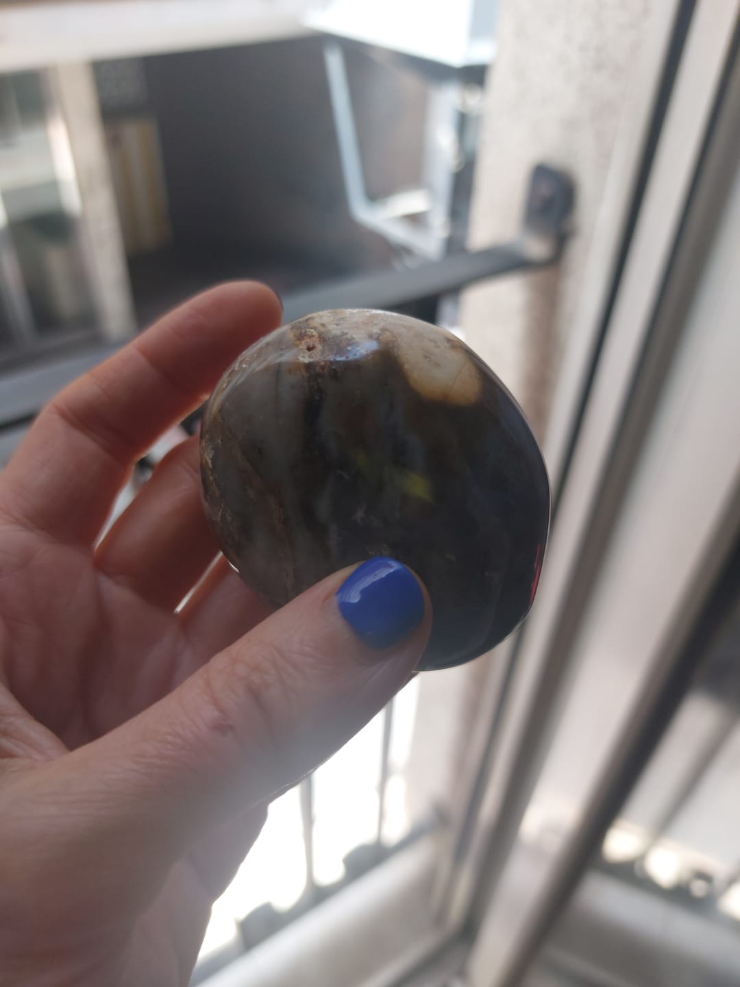 Customer photo review of Ágata Malva Palmstone | Calma - Protección Familiar