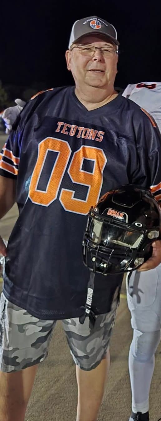 Customer photo review of Custom Black Orange-White Classic Style Mesh Authentic Football Jersey