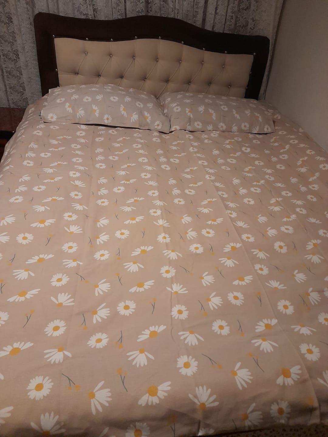 Customer photo review of Vizon Papatya Nefes Alan Pamuklu Çift Kişilik Nevresim Takımı