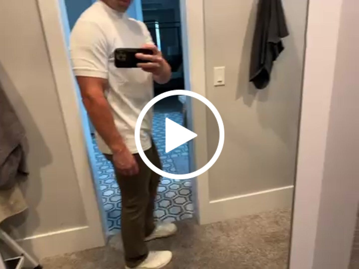 Customer video review of Mock Neck T-Shirt