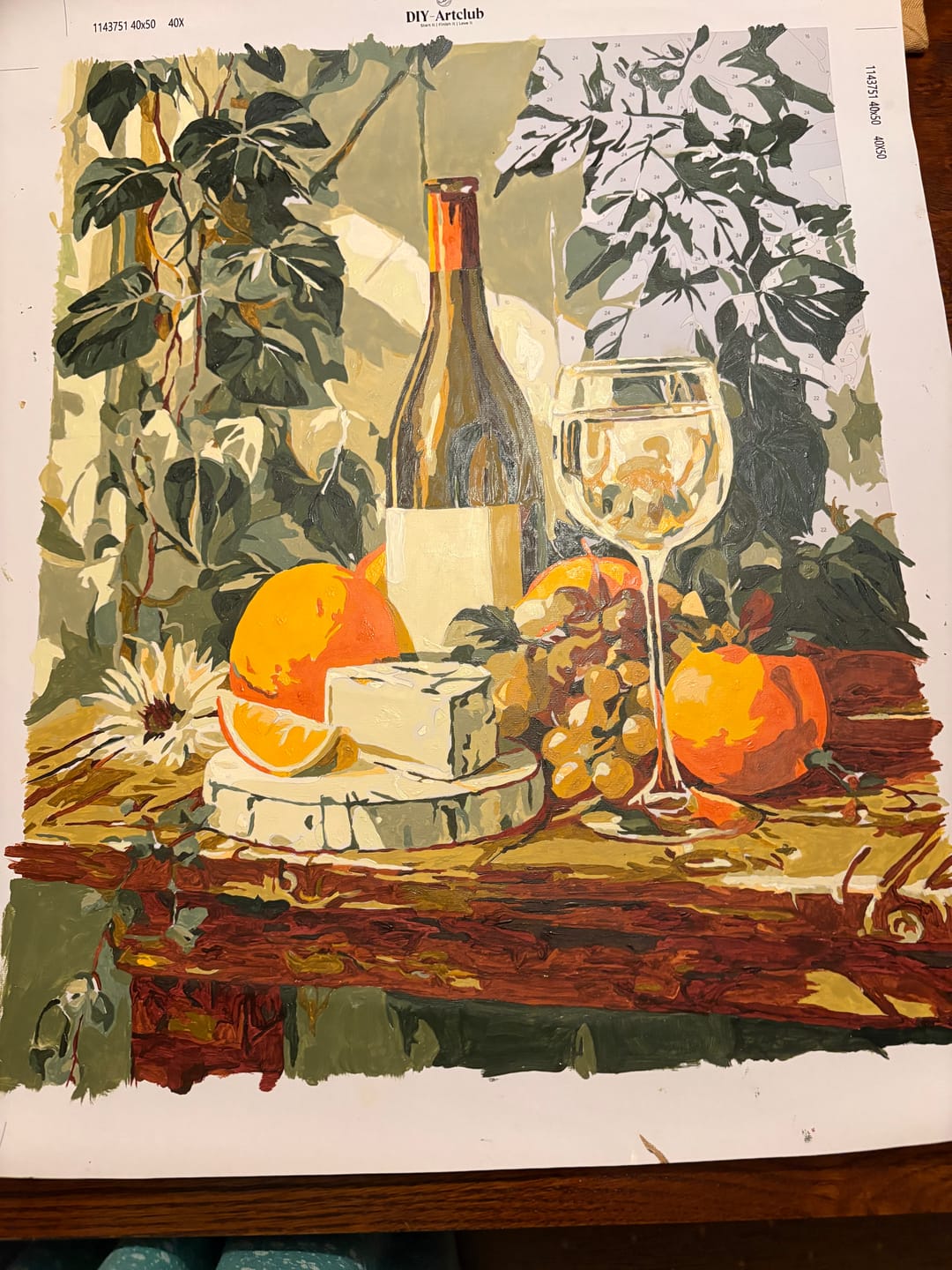 Customer photo review of A taste of Provence | Paint by Number