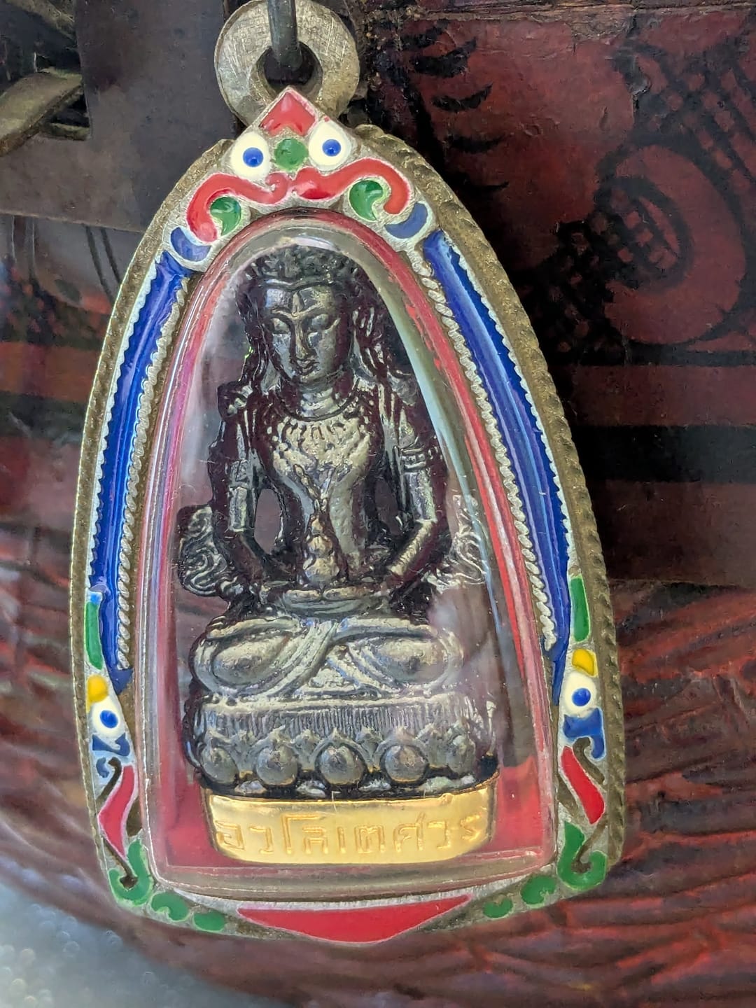 Customer photo review of Amulette Phra Kling alchimique du Bouddha de longue vie Amithayus - Très Vénérable LP Kassem Khémako. # 556