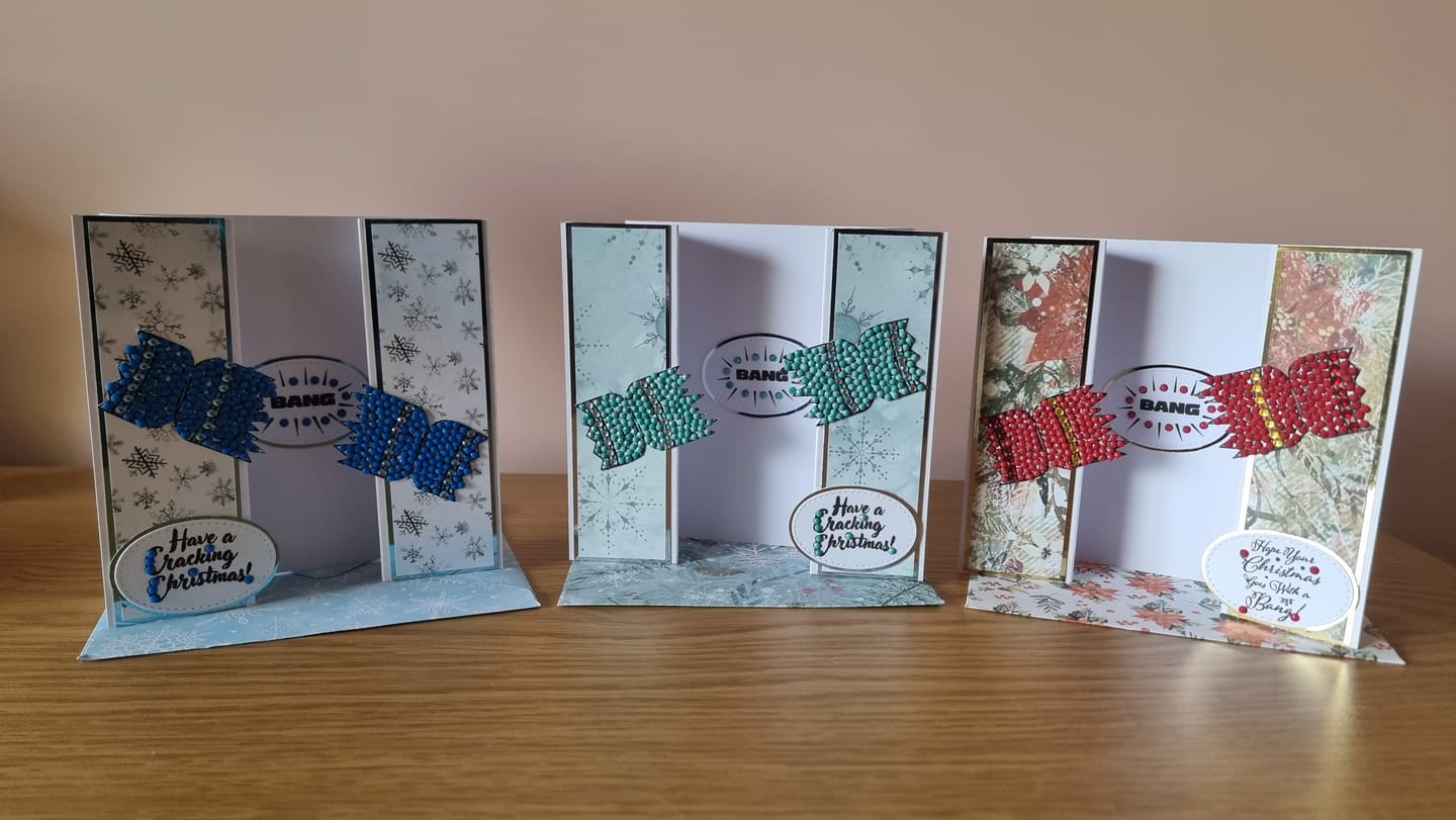 Customer photo review of "Cracking Christmas” Crystal Art A6 Stamp Set