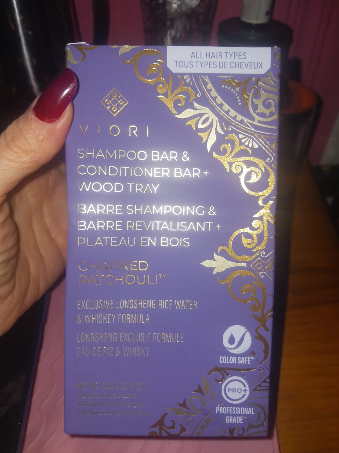 Customer photo review of Moisturizing Rice Water Conditioner Bar – Dry Hair | VIORI