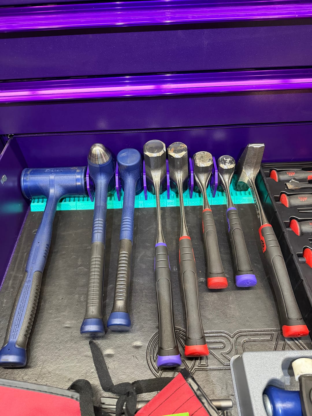 Customer photo review of The Modular Purse Rack ( Divider only )