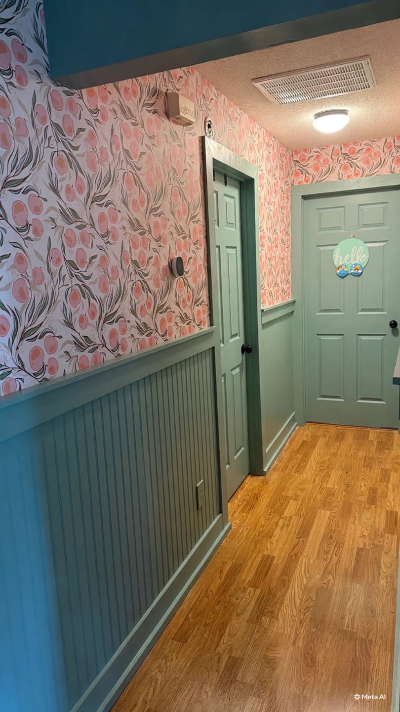 Customer photo review of Paige Wallpaper by Erin Silliman Designs