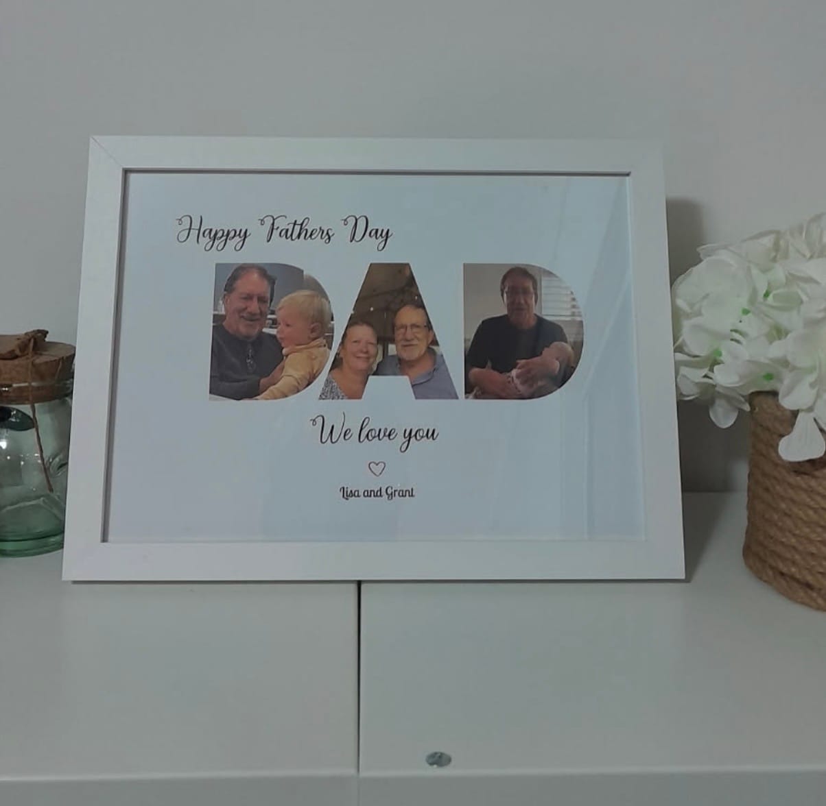 Customer photo review of Happy Dad's Day - Personalized poster