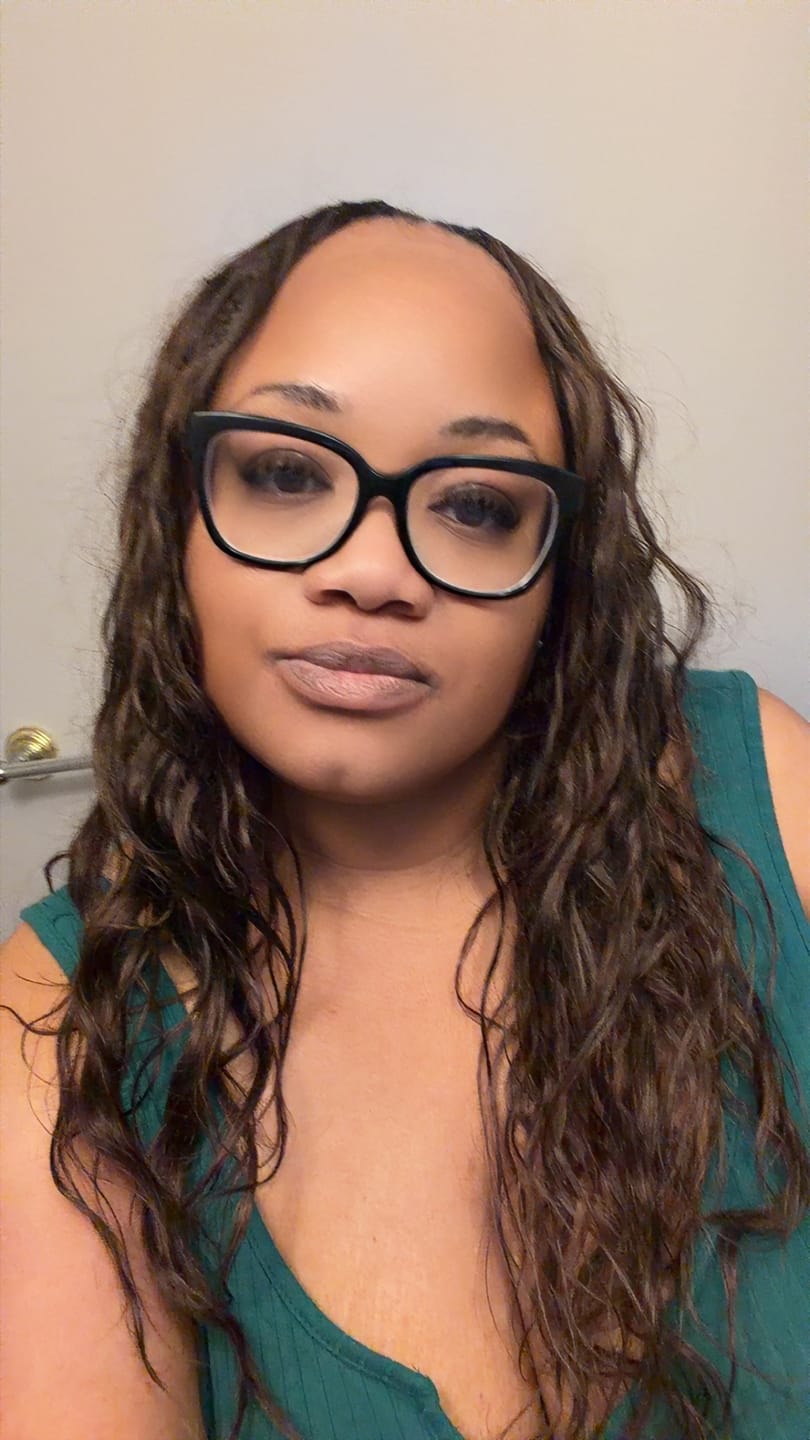 Customer photo review of #4 Medium Brown Body Wave Human Crochet Hair
