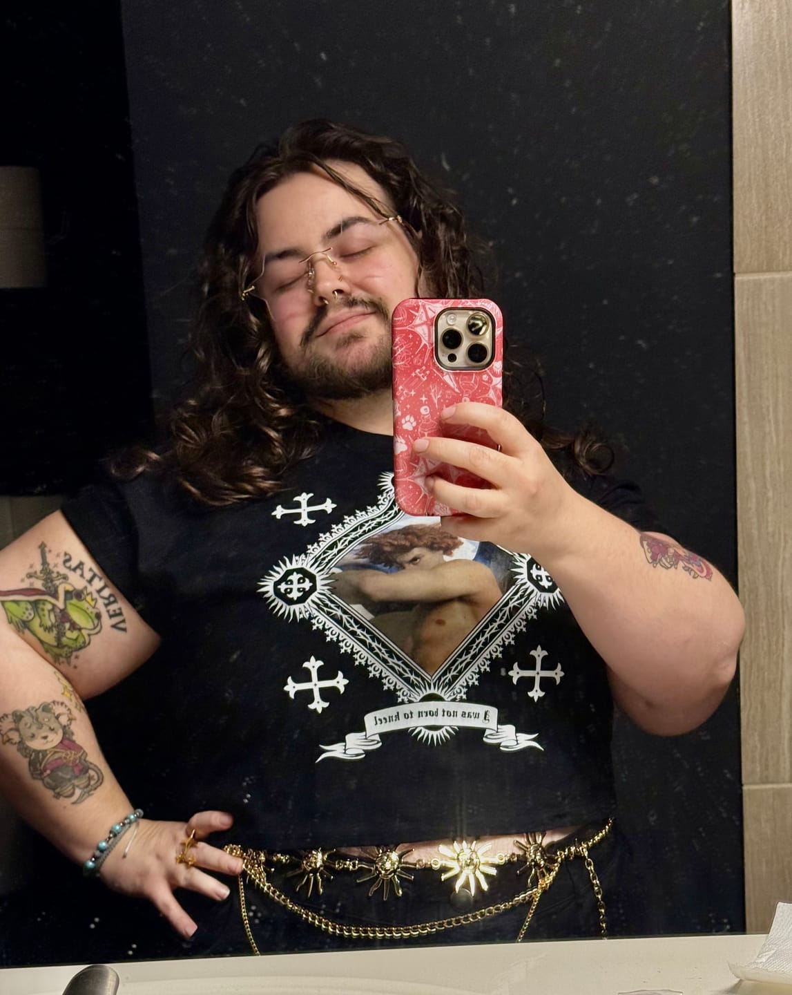 Customer photo review of Seven Sins Crop Tees