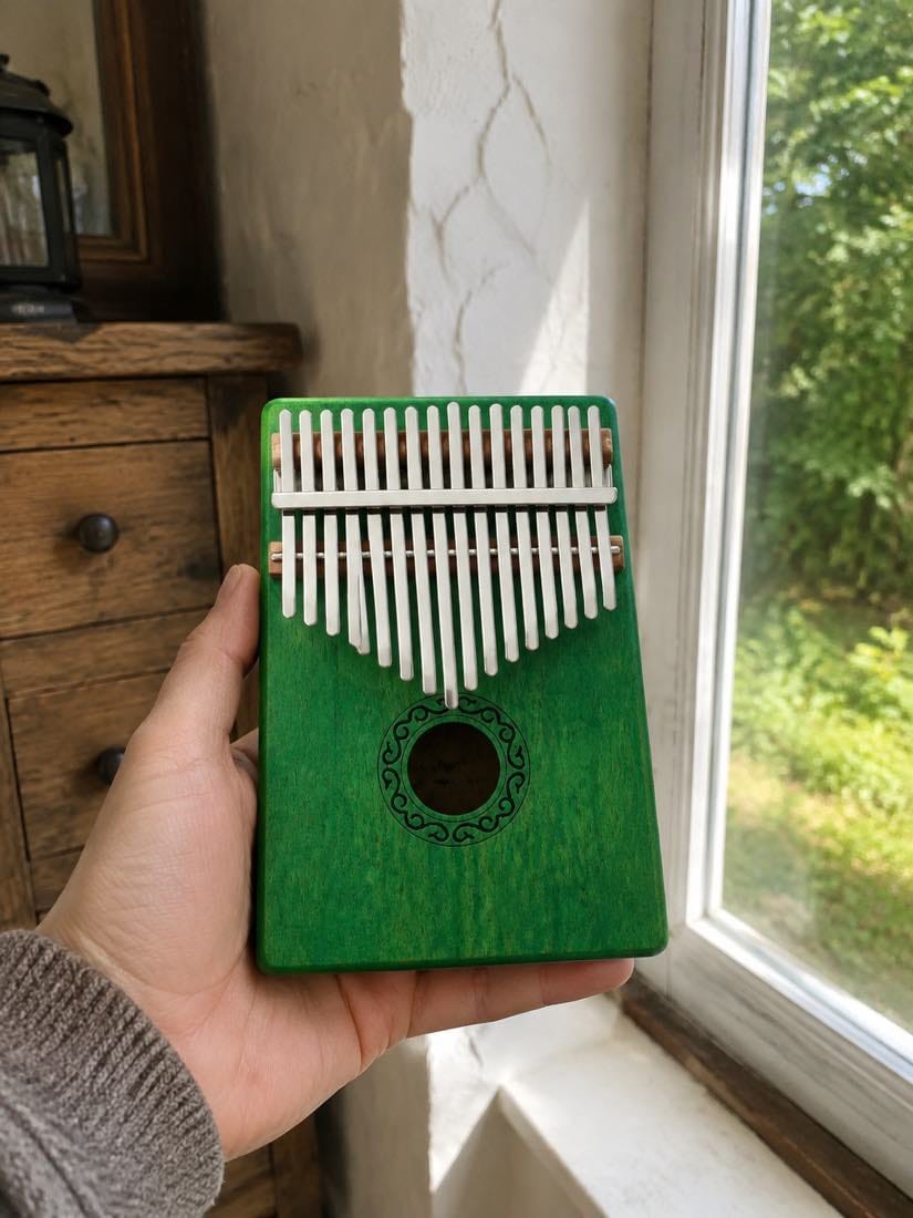 Customer photo review of Kalimba 17 Tasten - Mahagoni, Grün