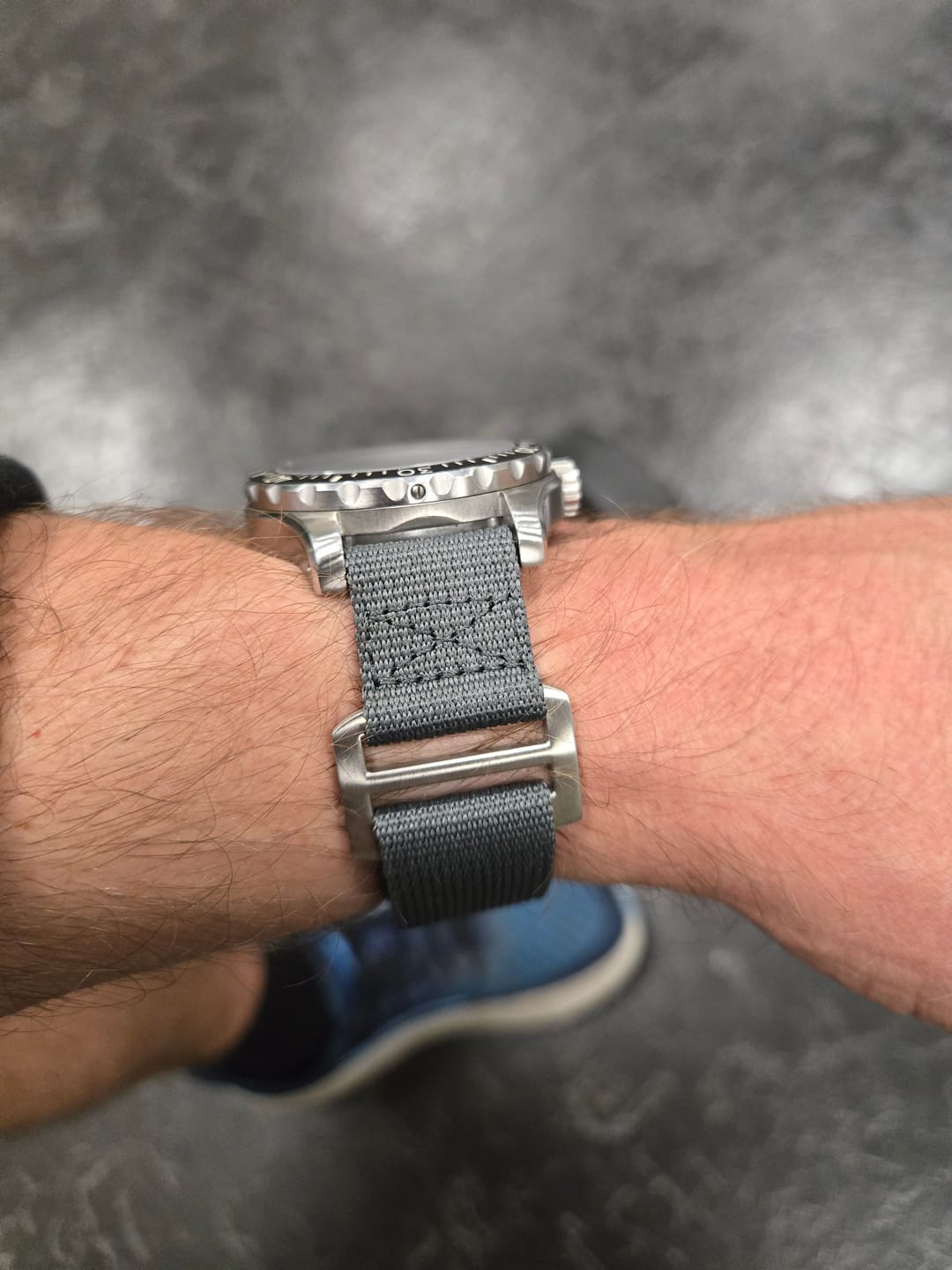 Customer photo review of Glomar Explorer - Hook And Loop Watch Strap
