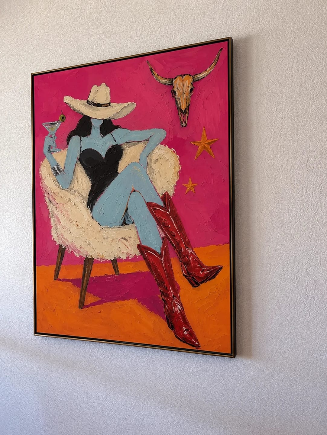 Customer photo review of Western Pop Art｜Neon Cowgirl Glamour
