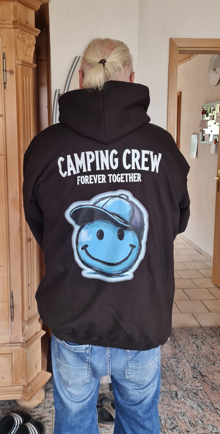 Customer photo review of Camping Crew -Rückendruck | Premium Hoodie unisex