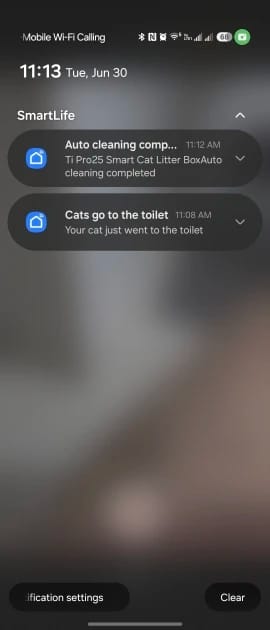 Customer photo review of Automatic Self-Cleaning Cat Litter Box