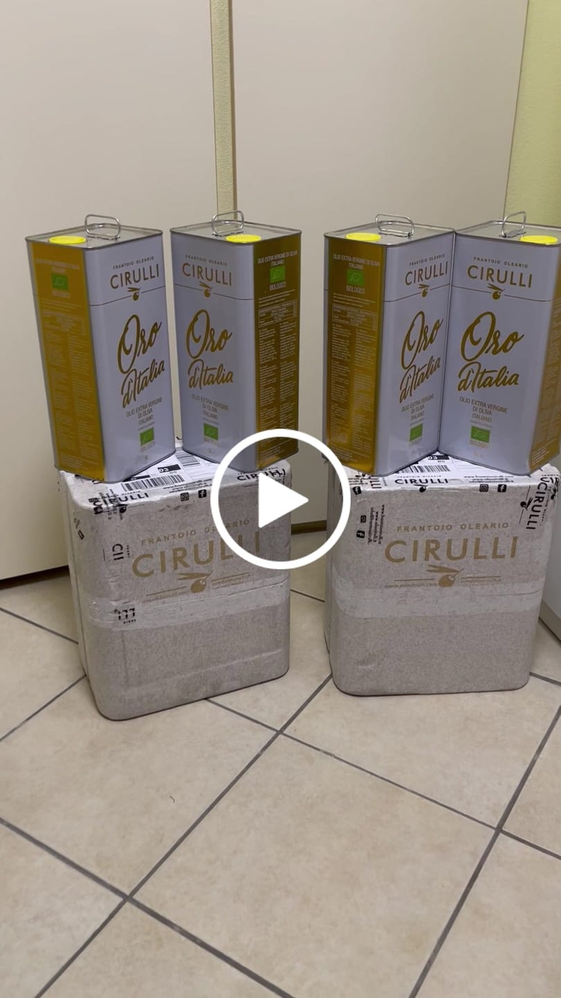 Customer video review of 1 lattina di olio extravergine Biologico • 5 Litri