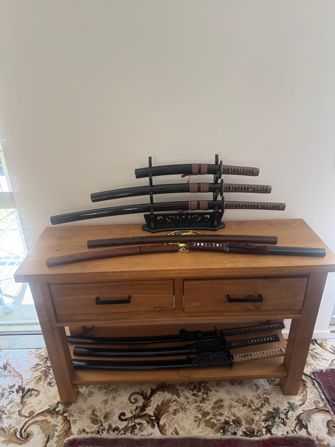 Customer photo review of The Kodai Hoshizora Handmade Tanto Katana Clay Tempered T10 Steel
