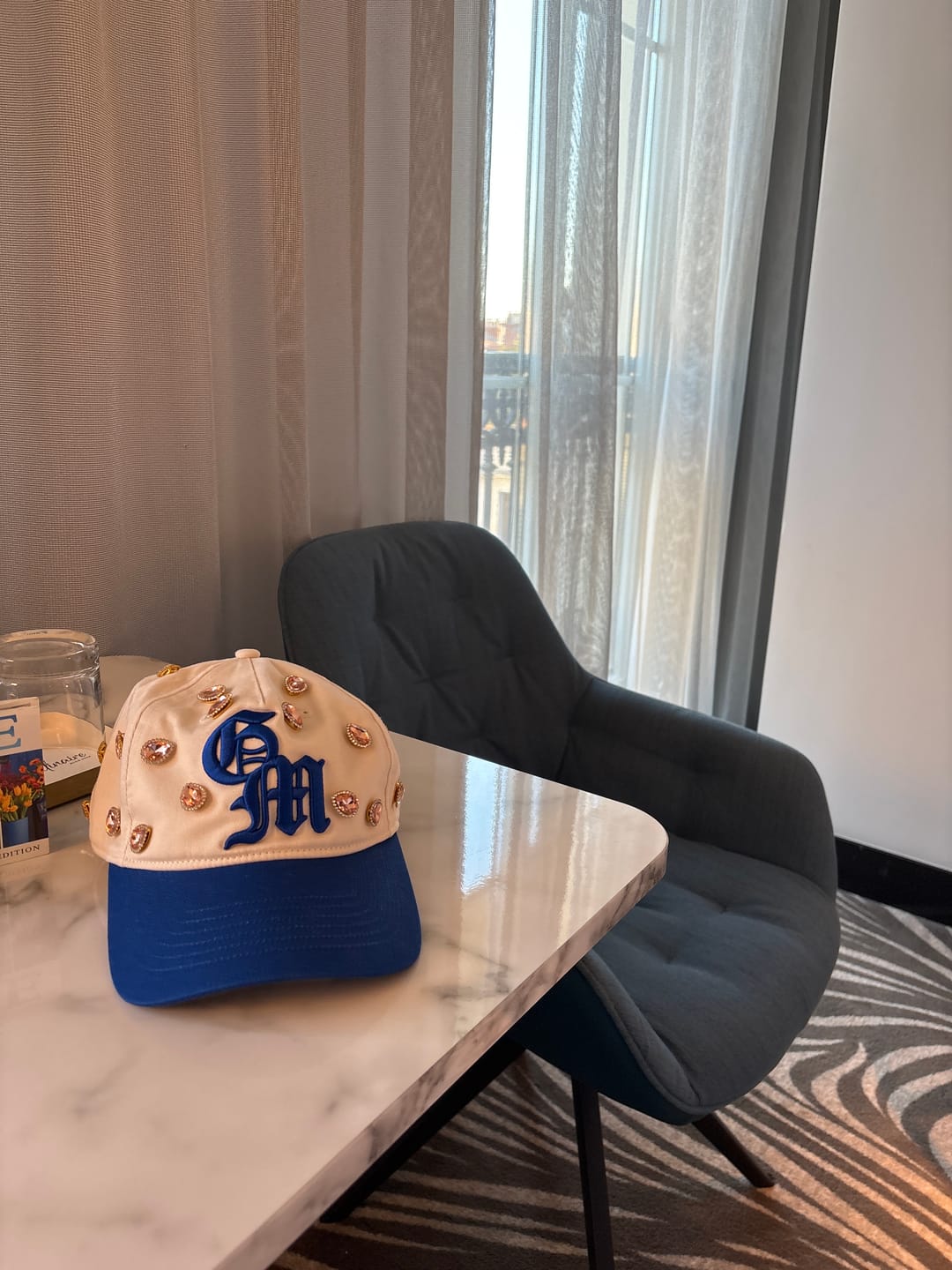 Customer photo review of GM REGAL IVORY BLUE - HAT