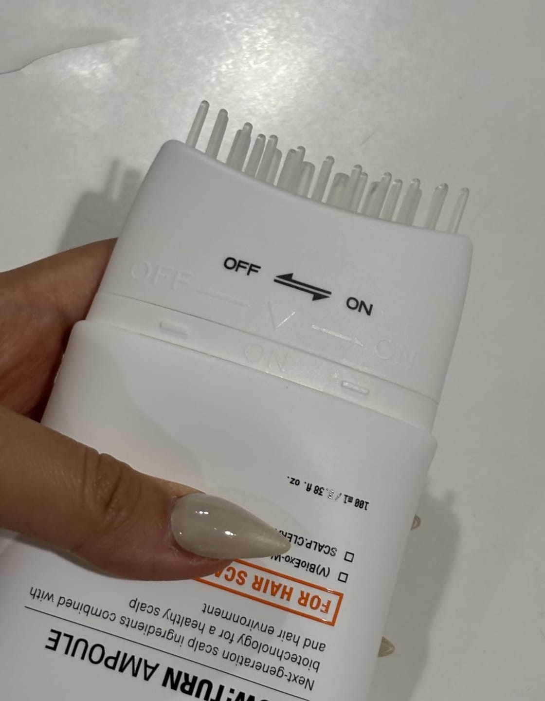 Customer photo review of Koreas #1 Hair Growth Serum