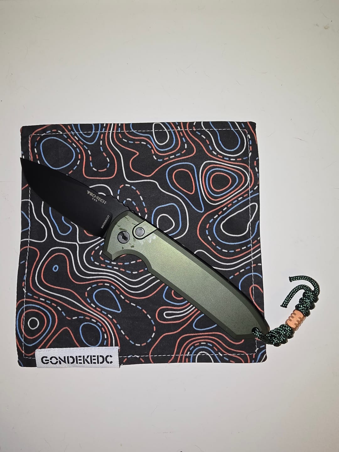 Customer photo review of GondekEDC USA Topo 2.0 Hamilton Hank 7x7 – Cotton & Microfiber Handkerchief – Made in USA