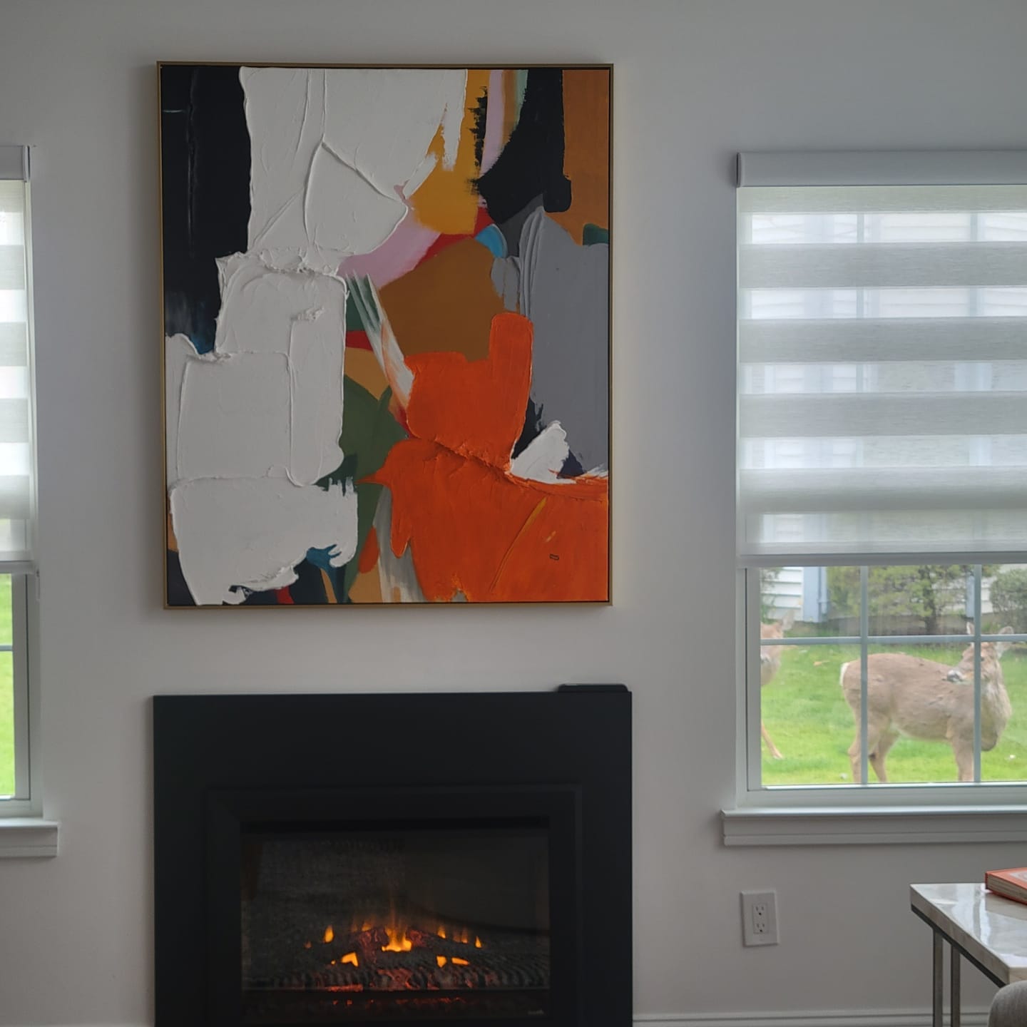 Customer photo review of Vibrancy - Colorful Textured Wall Art