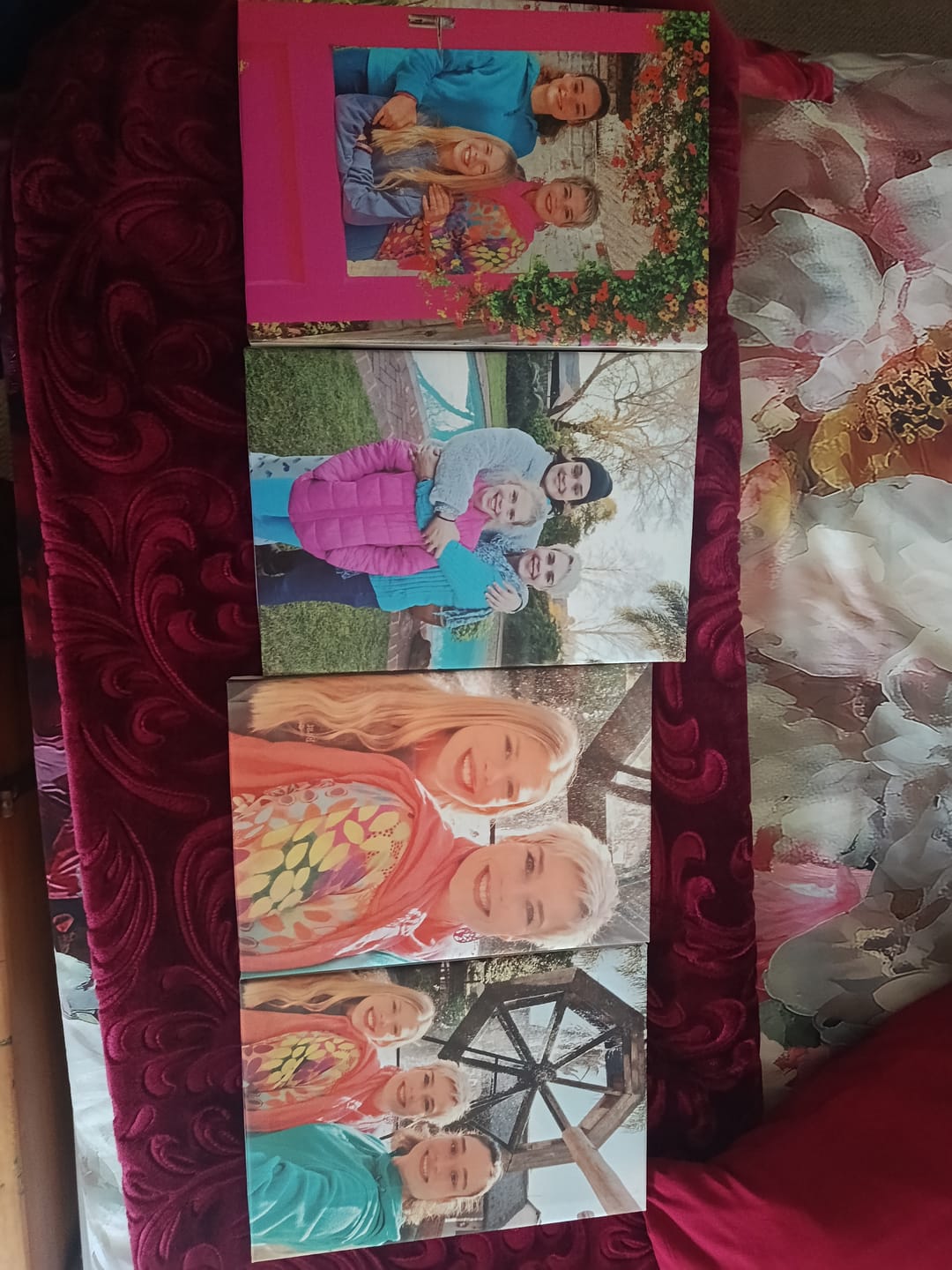 Customer photo review of 4 x A4 Canvas Combo