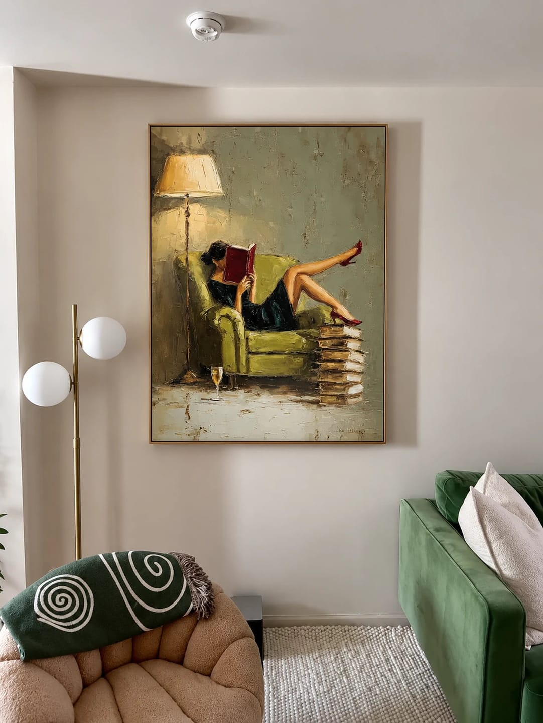 Customer photo review of Modern Folk Art｜Olive Reading Reverie