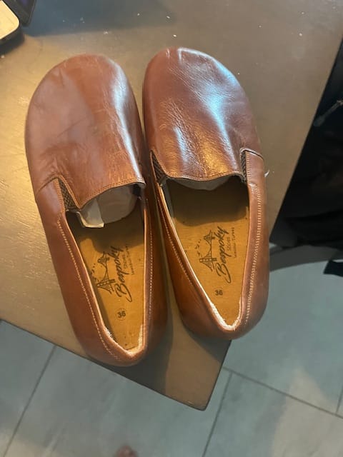 Customer photo review of Mens Barefoot Shoes - Brown Full-Grain Leather, Zero Drop Wide Toe Barefoot, Artisan Made