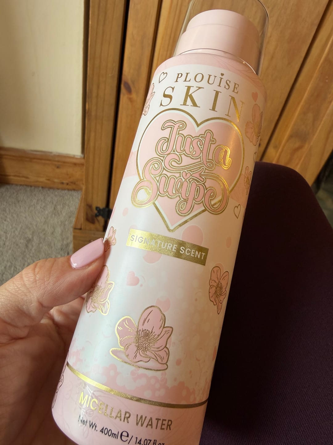 Customer photo review of Just A Swipe Micellar Water