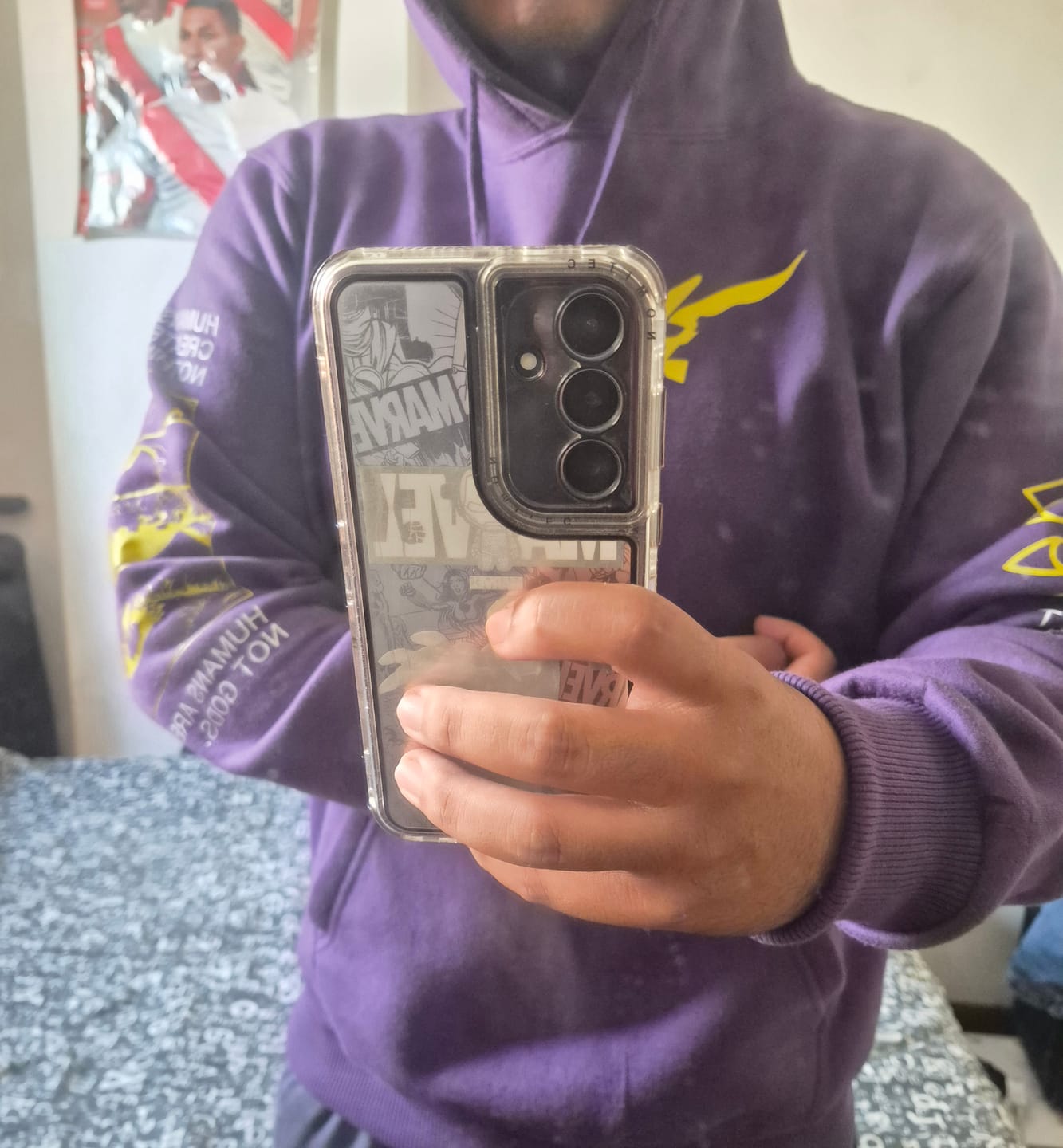 Customer photo review of Hoodie Neon Human