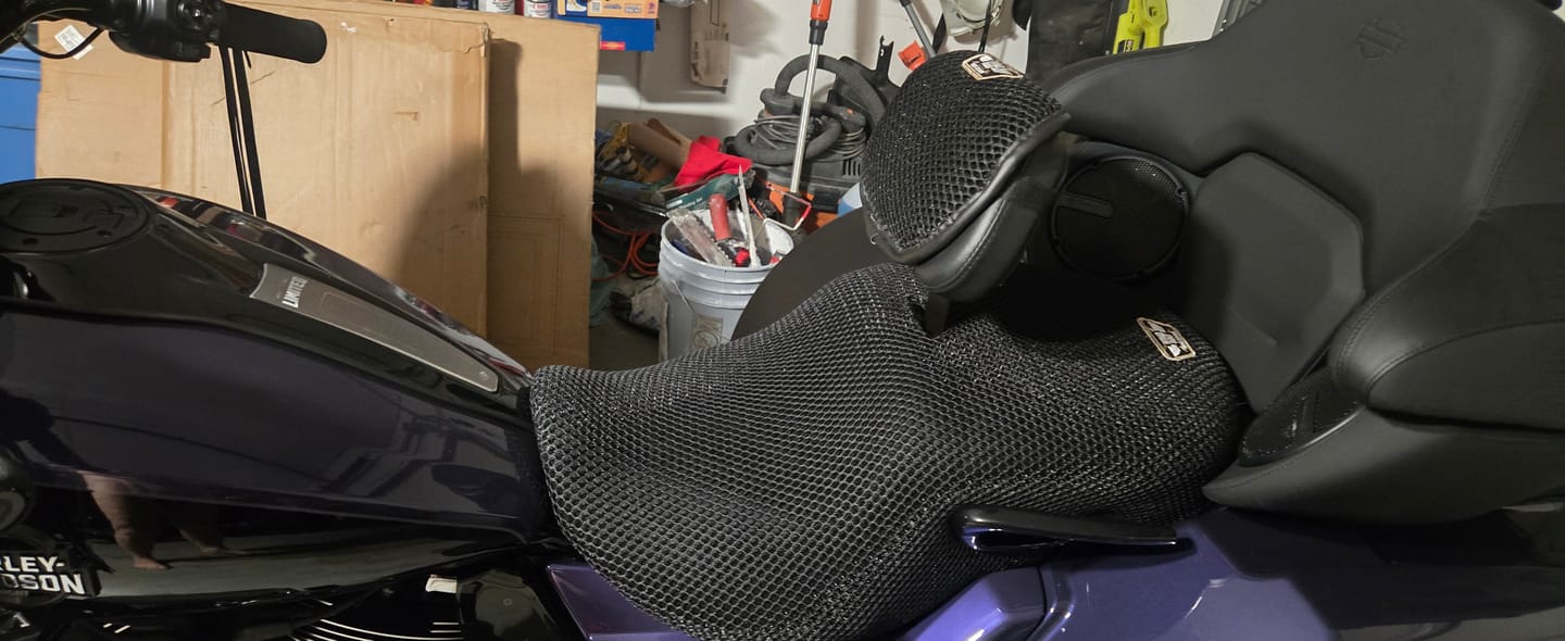 Customer photo review of Wind Rider Seat Cover