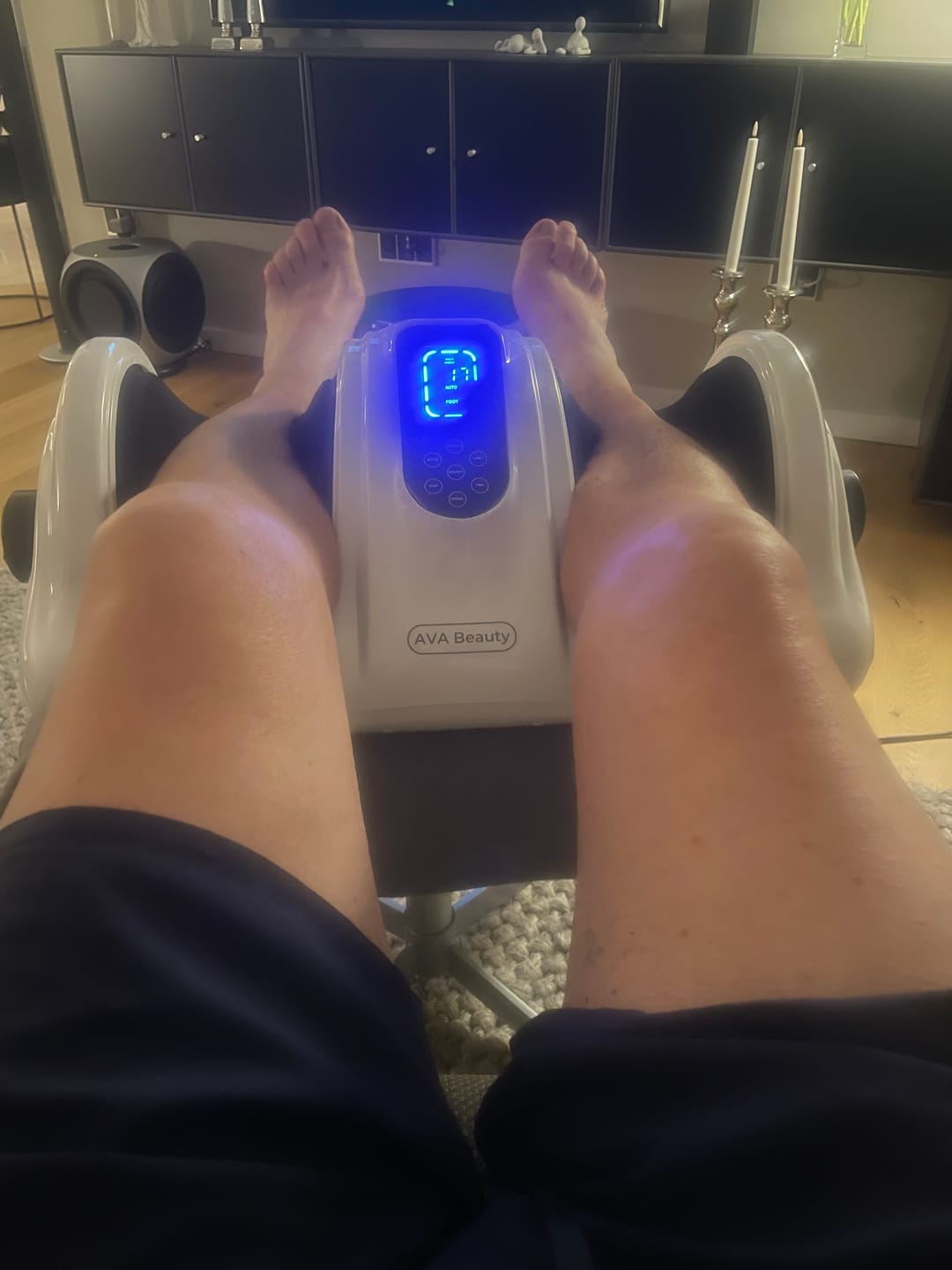 Customer photo review of Fod- og lægmassageapparat med fjernbetjening