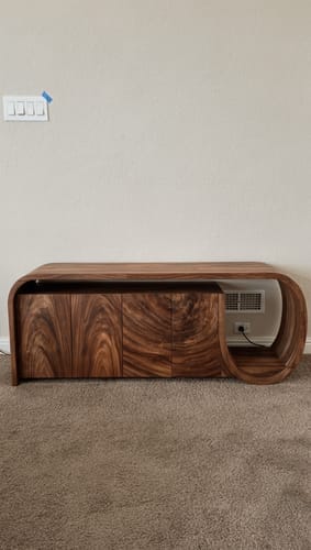 Customer photo review of Sculptural Loop End Sideboard with Floating Storage Cabinet