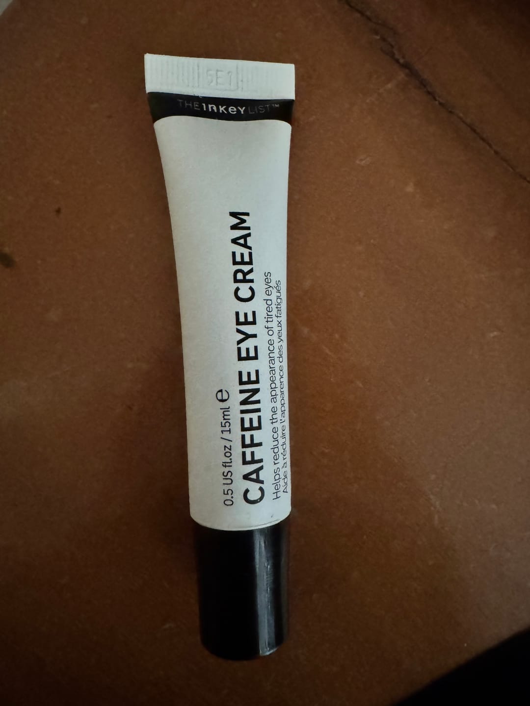 Customer photo review of Caffeine Eye Cream