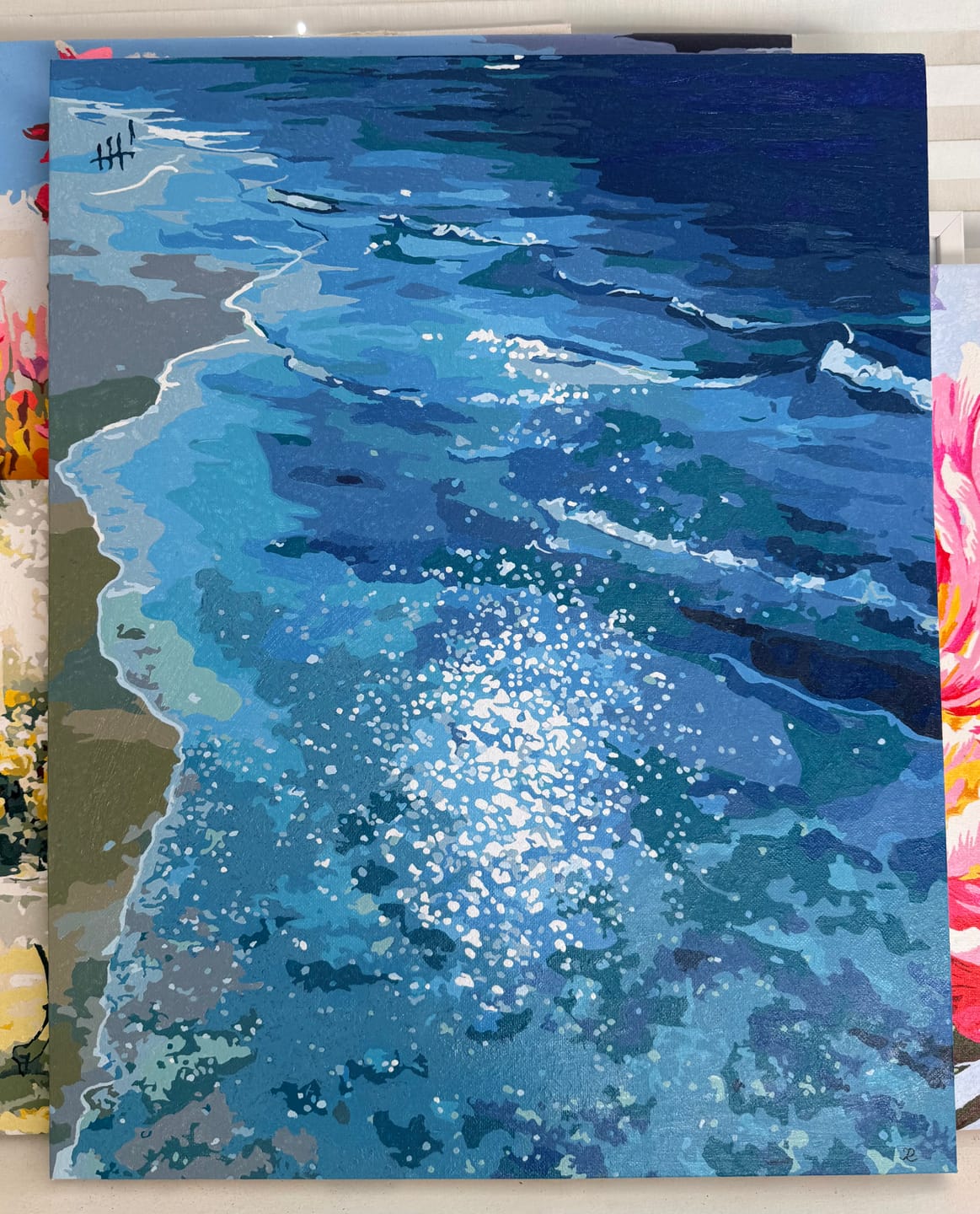 Customer photo review of Endless Ocean | Paint by Number