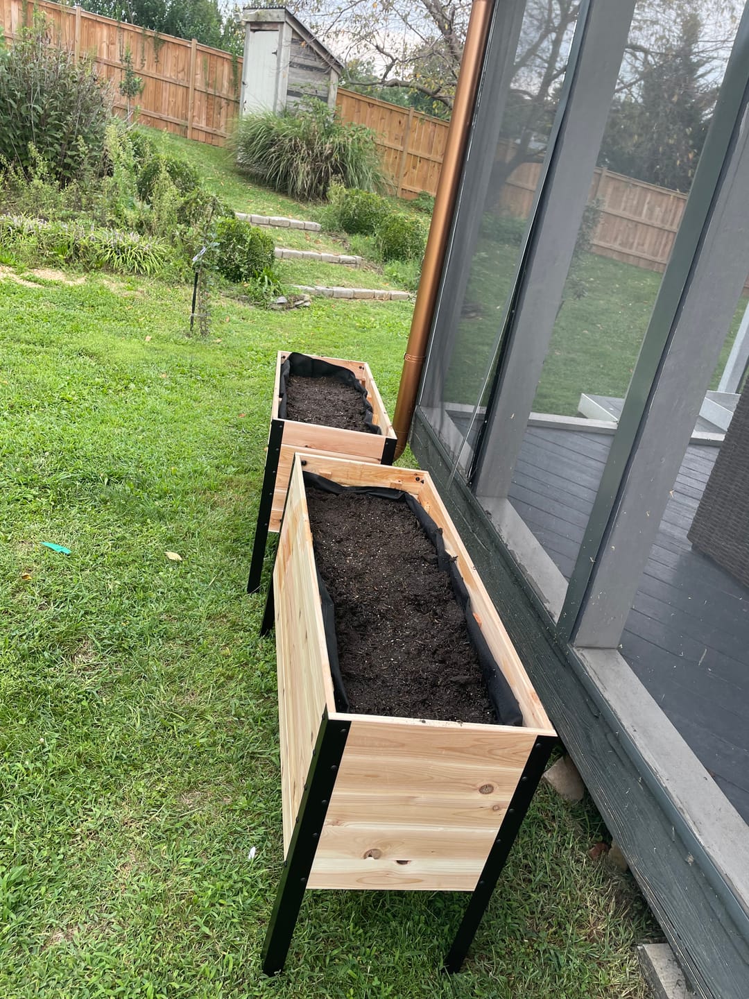 Customer photo review of 18″ x 48″ Deep Root Raised Garden Bed - 30″ TALL / Garden Grade
