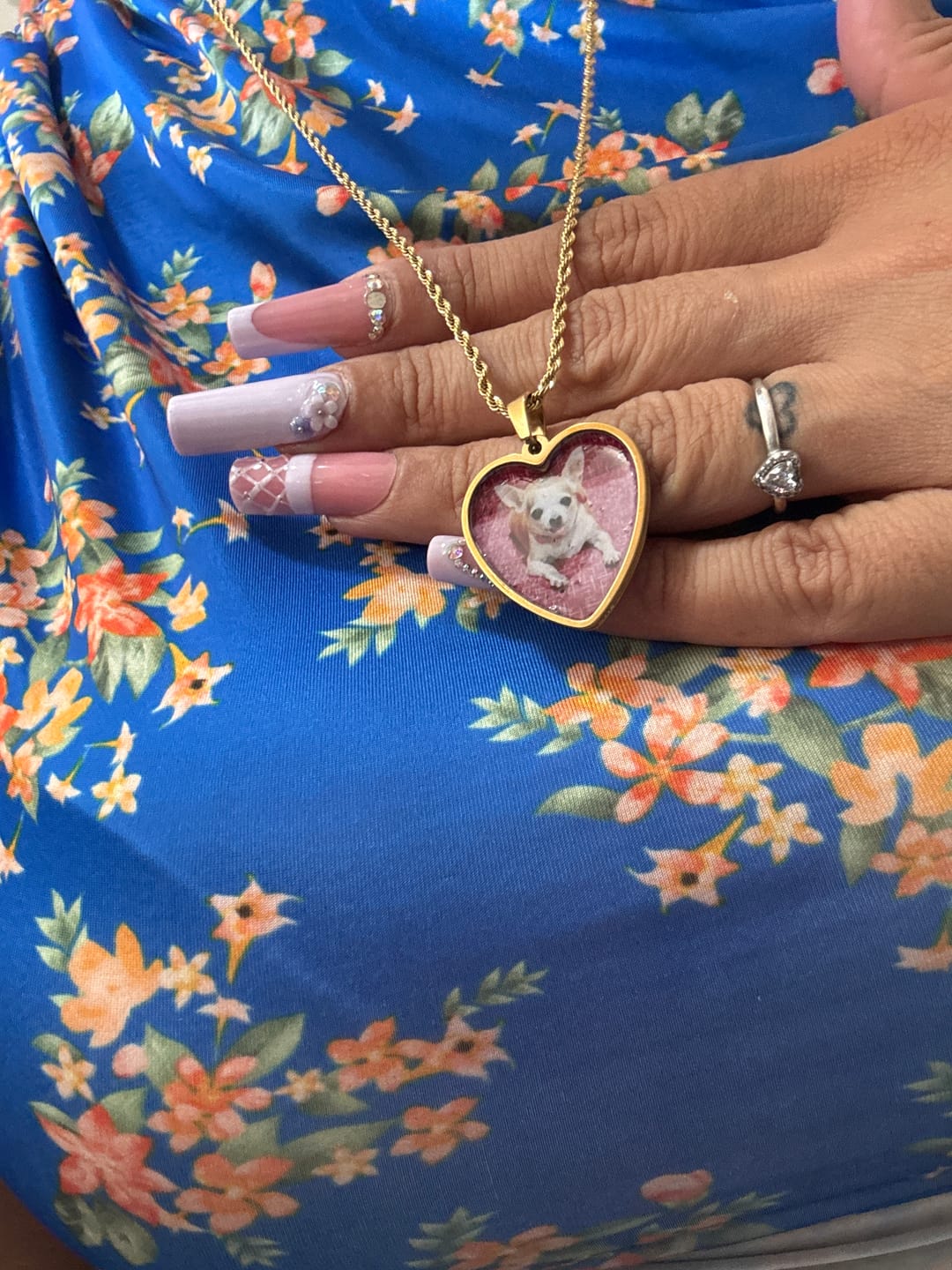 Customer photo review of Collana con Foto - Portami con Te