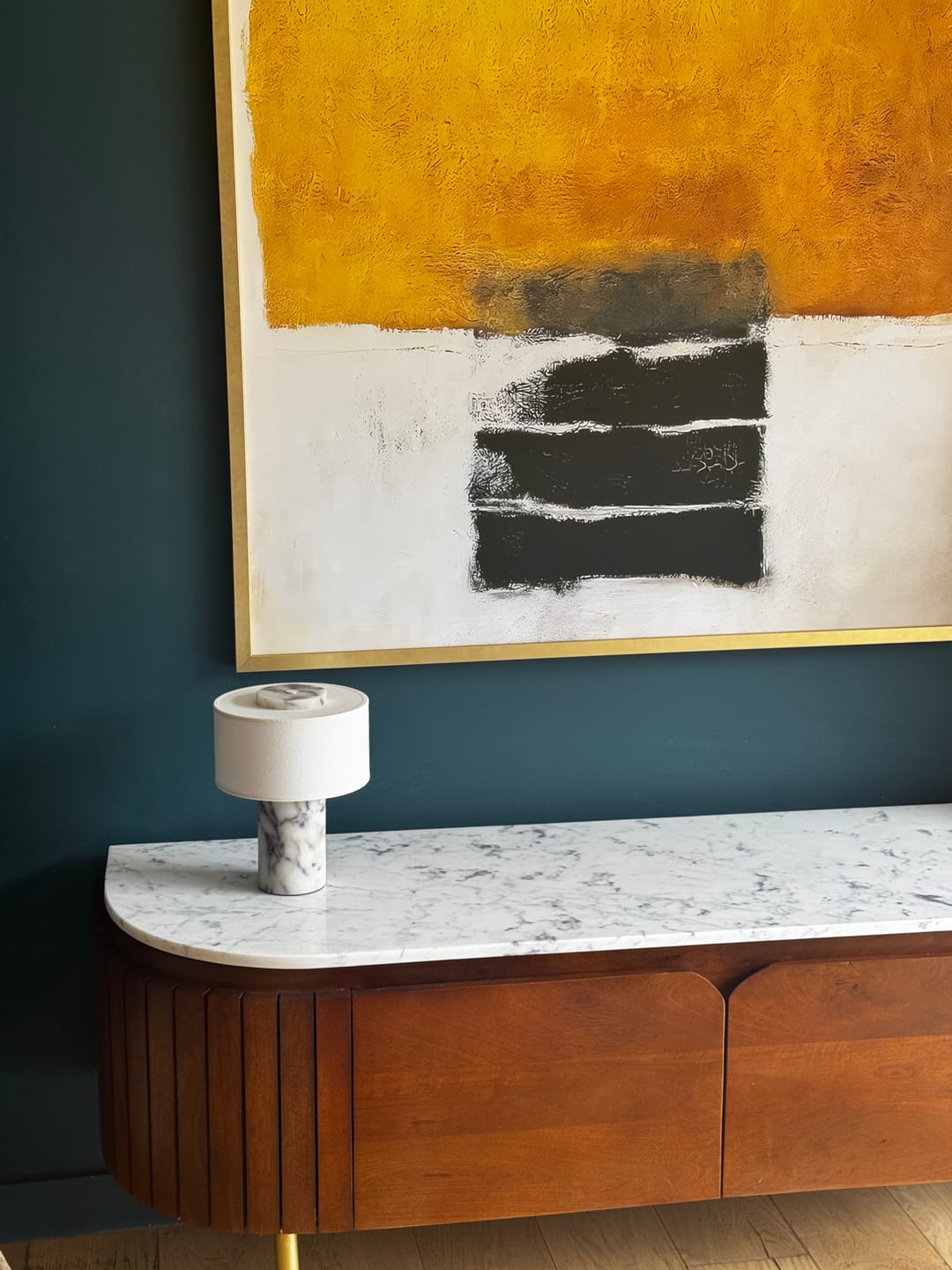 Customer photo review of Auríe Portable Lamp | Calacatta Viola