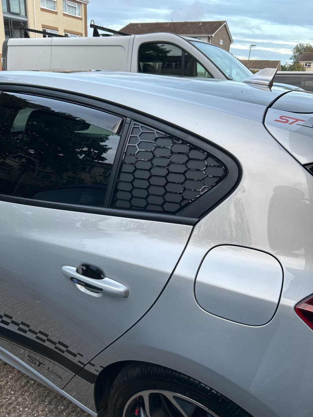 Customer photo review of Mk4/4.5 Focus (Hatchback) Rear Quarter Window Inserts (Pair)