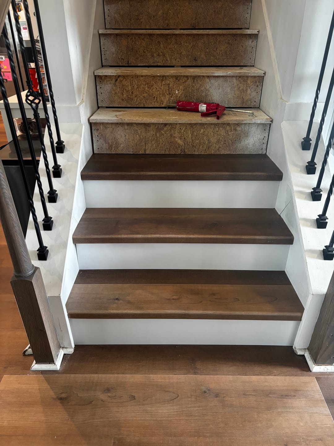 Customer photo review of Rivermount Oak Stair Tread