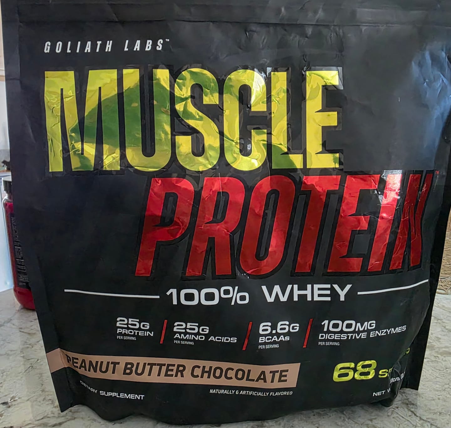 Customer photo review of 100% Whey Protein Powder