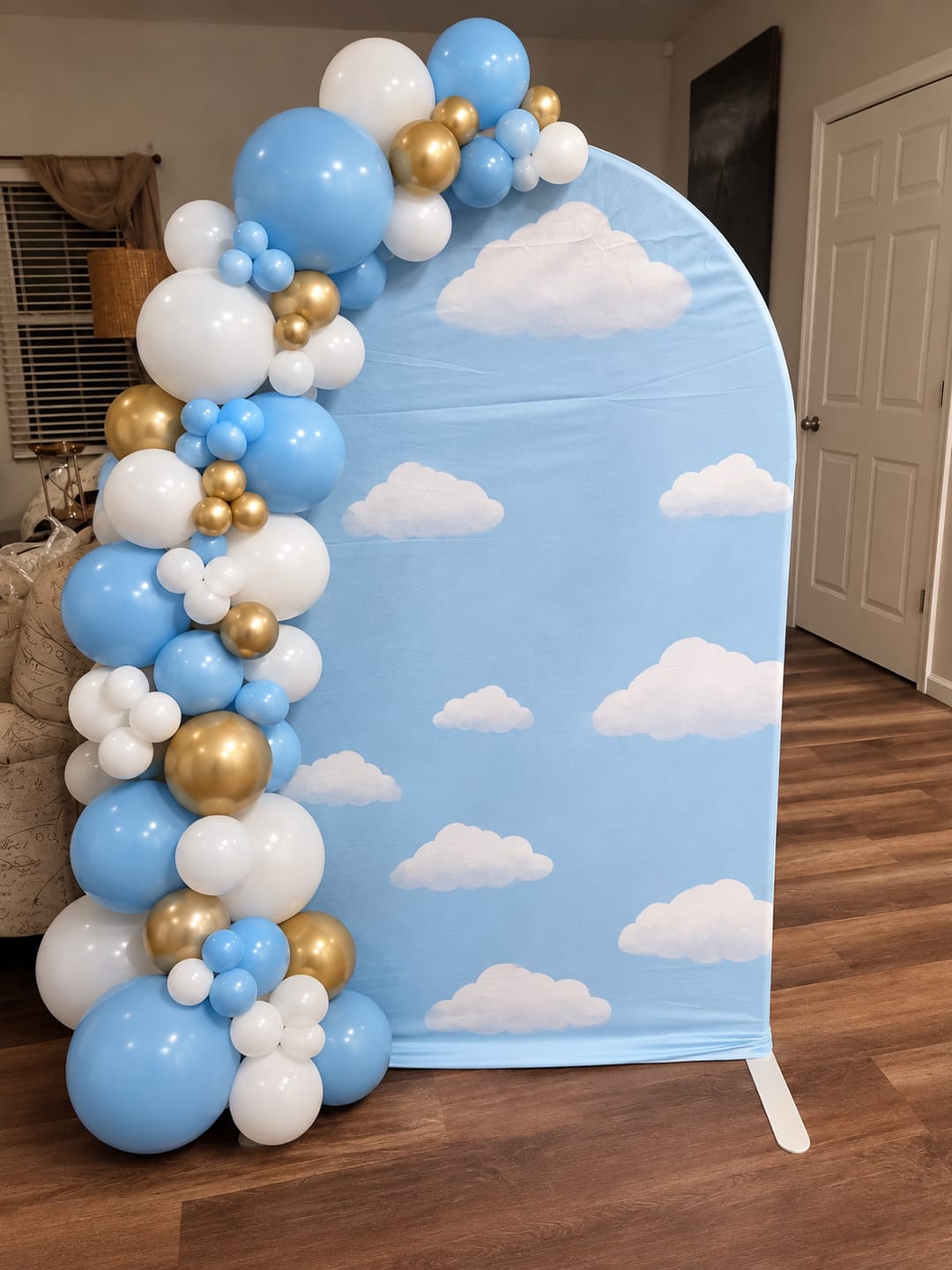 Customer photo review of Farm  arch  Birthday Party Arch Backdrop Wall Cloth Cover