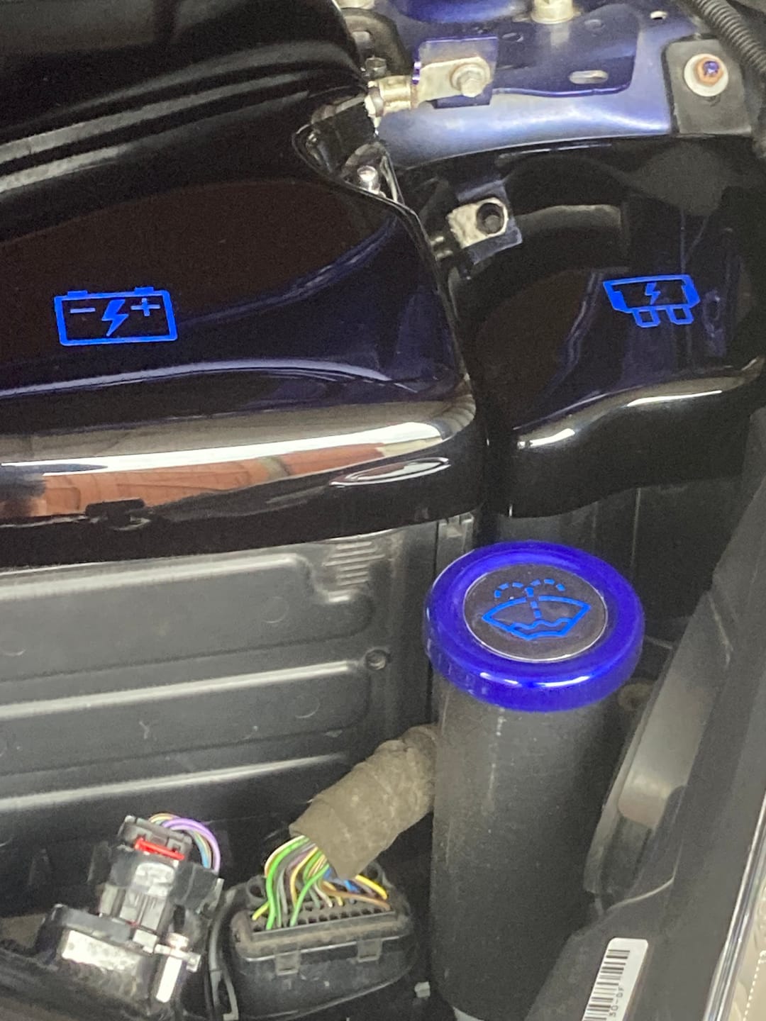 Customer photo review of Battery and Fuse Vinyl Sticker Set