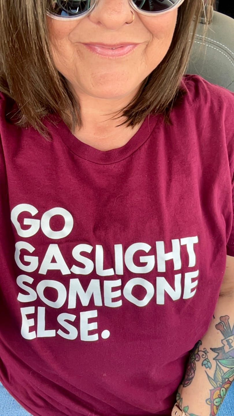Customer photo review of Gaslight Unisex T-Shirt