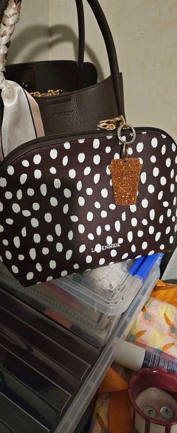 Customer photo review of Nancy Cosmetic Bag - Chocolate Raindrop