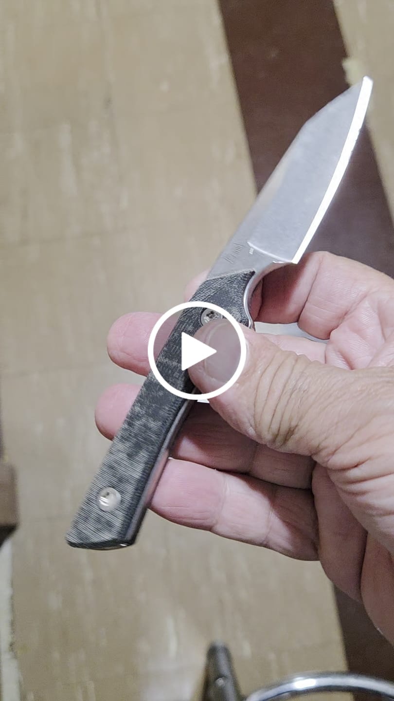Customer video review of Lynch Blades Swift Six 2.5" Fixed Blade – Black Canvas Micarta, MagnaCut Stonewash, Dual Sheath – Made in USA