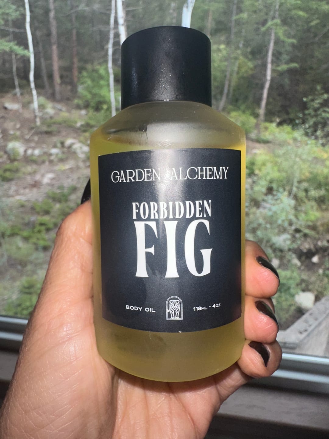 Customer photo review of FORBIDDEN FIG BODY OIL