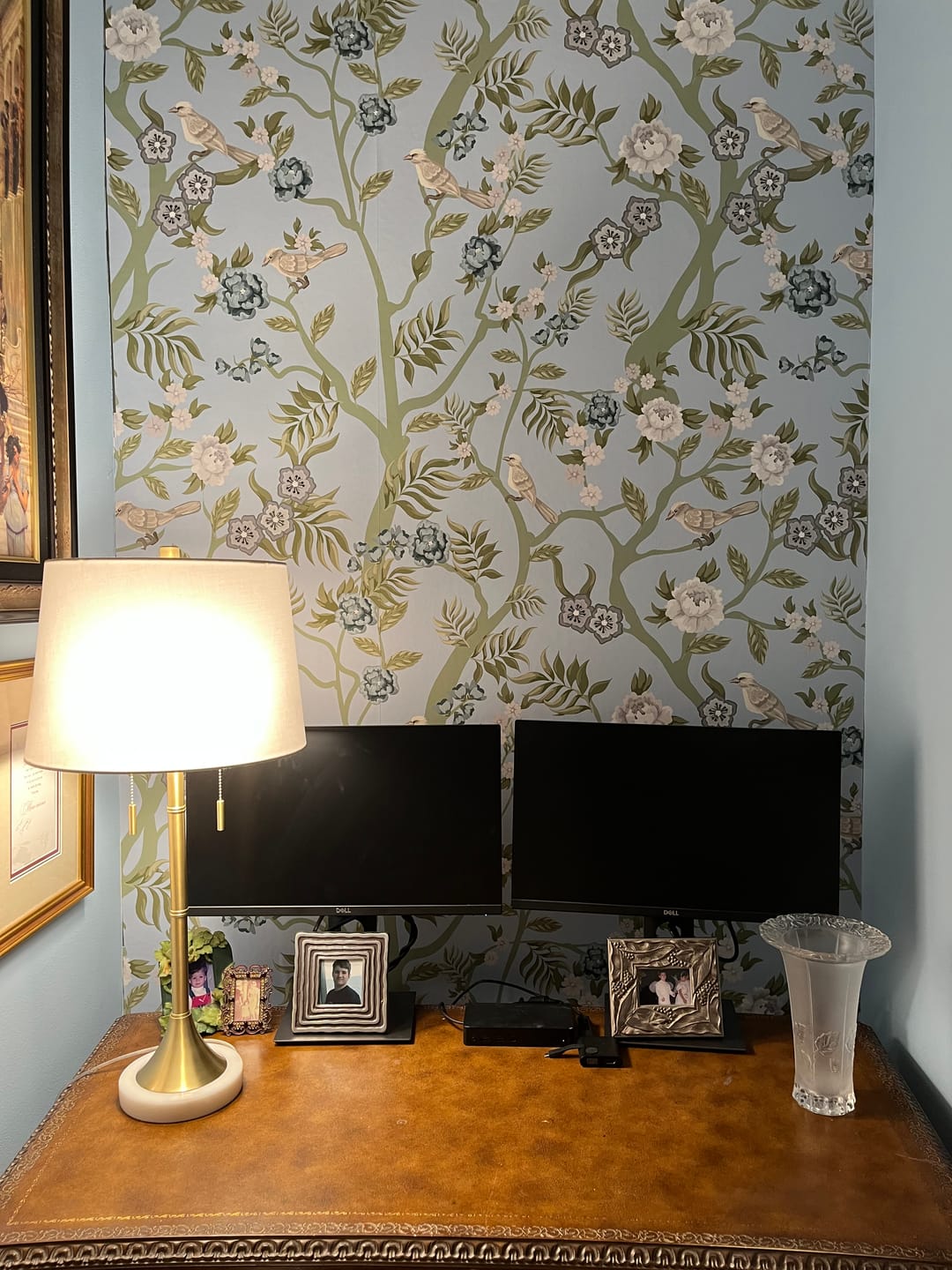 Customer photo review of Ava - Chinoiserie Peonies Trees & Birds Wallpaper