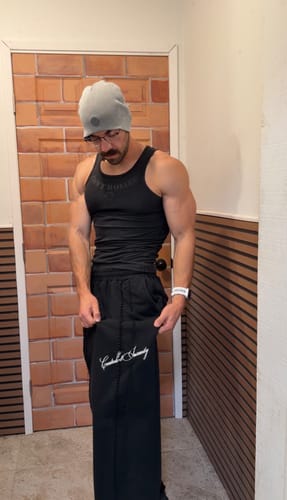 Customer photo review of Signature Wideleg Sweats