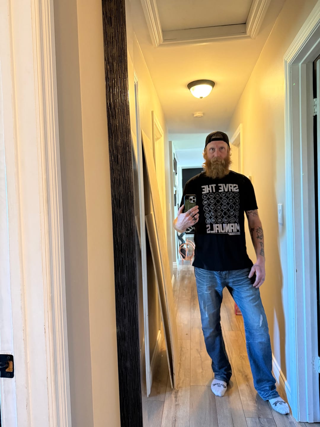 Customer photo review of 80Eighty® Save The Manuals Shirt
